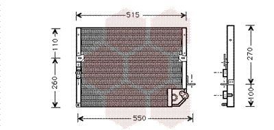 VAN WEZEL Конденсатор, кондиционер 53005118